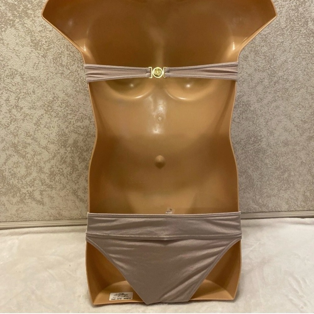 Victoria's Secret Beige Shimmer Twist Bandeau Bikini - Picture 9 of 16